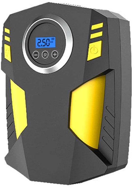 TOVBMUP 12V-compressor - Draagbare luchtcompressor - Autobandenpomp - Digitaal ledlampje - Voor autobanden en andere opblaasbare artikelen