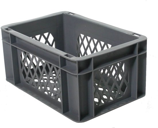 transport bagage krat mini (grijs) - Fietsmand van T