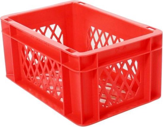 transport bagage krat mini (rood) - Fietsmand van T