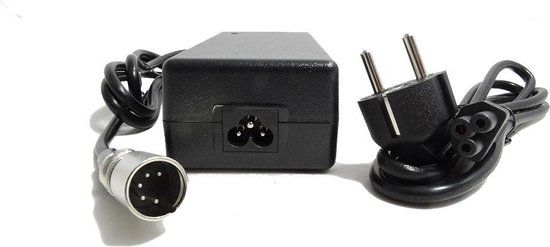 TranzX CH-02 - Elektrische fietsoplader - 36V - 2A - 5-pins van T