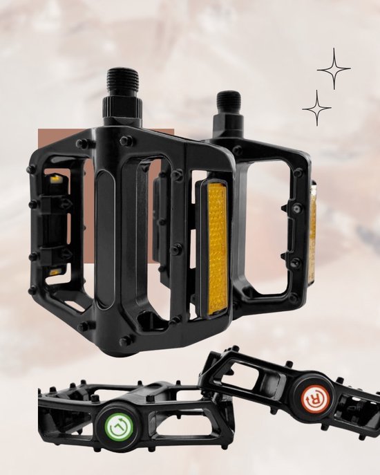 Trappers voor fatbike pedalen - Fatbike pedal traps - Pedaltrappers voor fatbike - Ouxi V8 H9 - QMwheel V20 - V30 - C20 - en overige merken van Merkloos