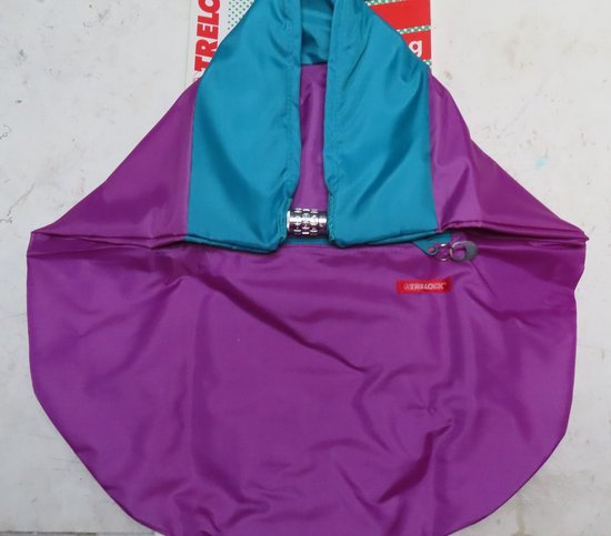 Trelock - Helm safe bag - Moto / bromfiets / E-Bike - Met cijferslot - Waterdicht - Paars / groen van T