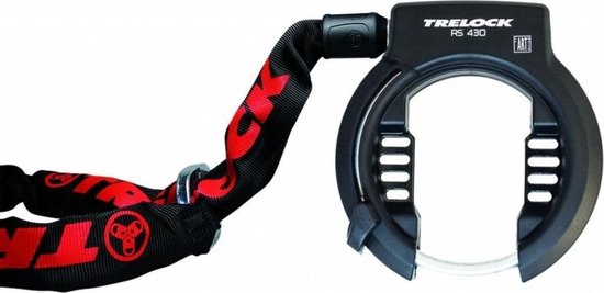Trelock Ringslot RS430 inclusief Insteekketting ZR355-100cm en opbergtasje van T