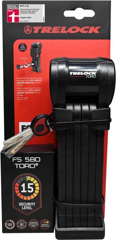 Trelock Vouwslot Toro ZF 580 X-Press tag 580/90 zwart van Trelock