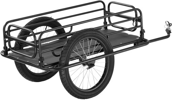 Trendique - Fietskar - Transportkar - Fiets aanhanger - Transportfiets - Bagage - Fietstrailer - Opvouwbaar - Draagvermogen 125 kg