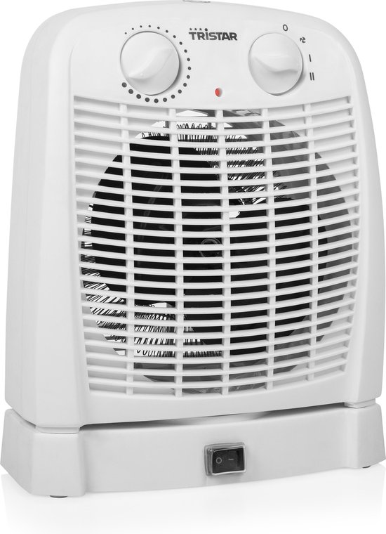 Tristar Elektrische campingkachel KA-5059 - Ventilatorkachel - 2 warmtestanden en ventilator - 1000|2000 Watt - Wit van Tristar