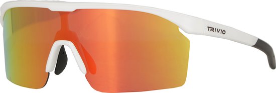 Trivio - Fietsbril Noa Wit Revo Rood met Extra Transparante Lens