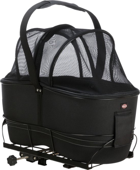 Trixie - Fietsmand Bagagedrager - Breed - Zwart - 60X29X49 cm van Trixie