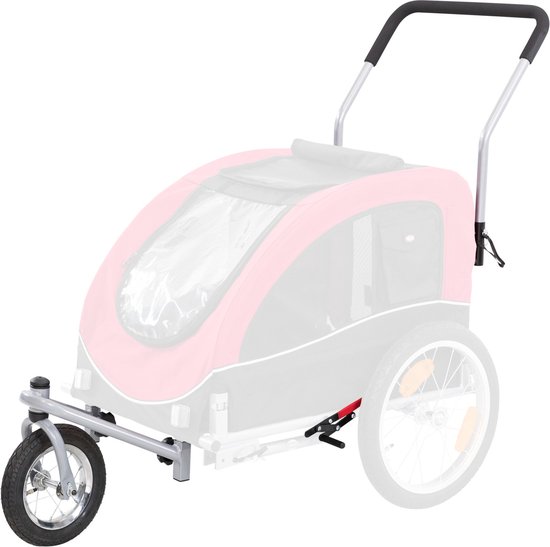 Trixie Joggingkit Voor Fietskar Rood/Zwart - Hondenfietskar - L van Trixie