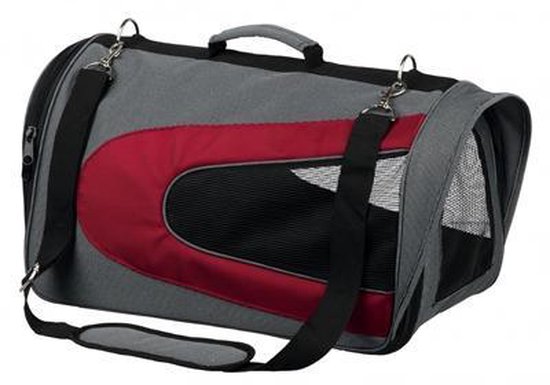 Trixie Torba Transporttas  Alina Nylon 54 Cm grijs - rood van Trixie