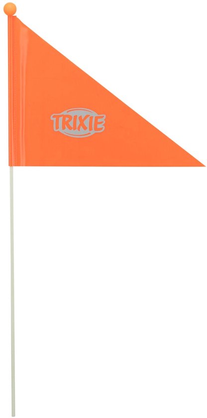 Trixie Vlag voor fietskar oranje 2 delig 120cm van Merkloos