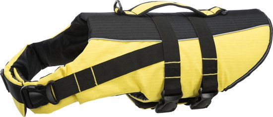 Trixie Zwemvest Hond - Geel/Zwart - XL - 60 - 96 cm - 45 kg van Trixie