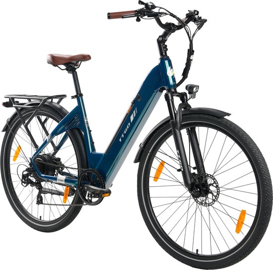 TTGO C3 PRO 28INCH Elektrische Fiets - 250W Motor - 36V20Ah Accu - Max Bereik 80-120km - Hydraulische schijfrem - 28 Inch Banden - Shimano 7 Versnellingen - Groen