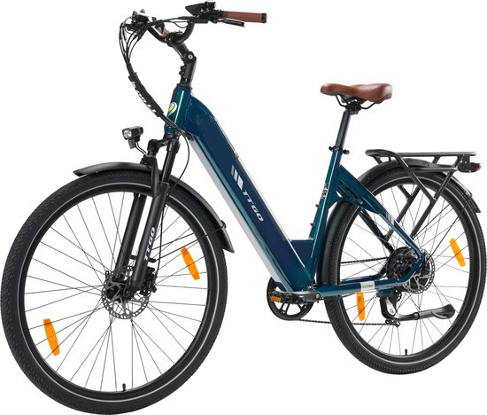 TTGO C3 PRO Elektrische Fiets - 250W Motor - 36V20Ah Accu - Max Snelheid 25km/u - Max Bereik 80-120km - 28 Inch Banden - Shimano 7 Versnellingen - Groen van TTGO