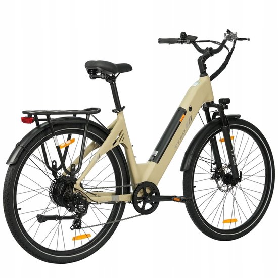 TTGO C3 SE Elektrische Fiets – 28" Aluminium, 36V 20Ah Accu, 120km Bereik, 7-Speed Shimano, Geveerde Voorvork – Geel van TTGO