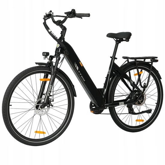 TTGO C3 SE Elektrische Fiets – 28" Aluminium, 36V 20Ah Accu, 120km Bereik, 7-Speed Shimano, Geveerde Voorvork – Zwart van TTGO