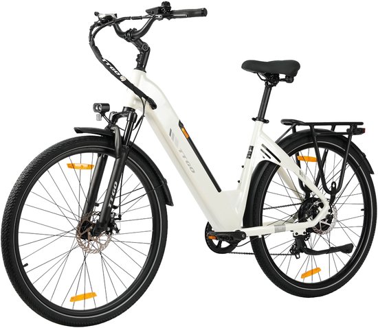 TTGO C3SE E-bike - 25 km/u - 28inch - 80km actieradius - 250W motor - 36V18Ah accu - 52NM - wit