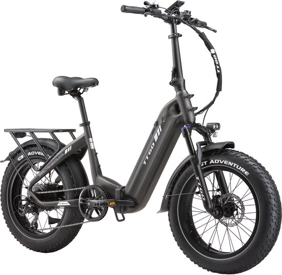 TTGO F6 Bost Elektrische Fiets – 48V 18Ah Lithium Accu – Actieradius tot 140 km – Opvouwbaar – 20×4.0 inch Fatbike Banden – Hydraulische Schijfremmen – 48V 250W Achterwielmotor – Verende Voorvork met Lock-out – Elektrische Stadsfiets–Grijs van Merkloos