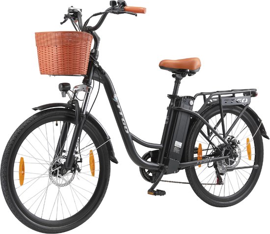 TTGO YY-26ST E-bike - 25 km/u - 26inch - 50km actieradius - 250W motor - 36V14.5Ah accu - 70NM - zwart