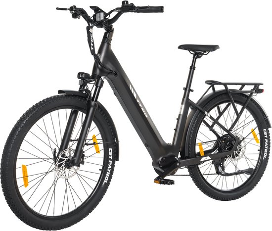 TTGO Z3 Elektrische Fiets - 250W Motor - 48V15Ah Accu - 27.5 Inch Banden - Max Snelheid 25km/u - Max Bereik 110-120km - Shimano 7 Versnellingen - Grijs van Merkloos