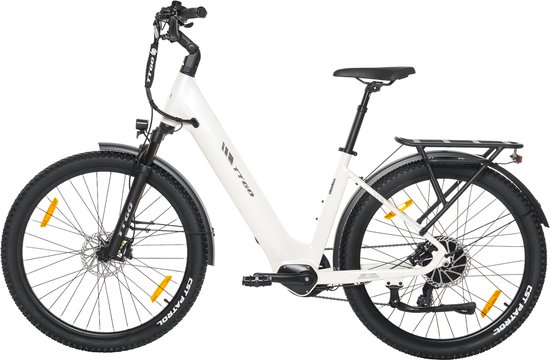TTGO Z3 Elektrische Fiets - 27.5 Inch Banden - 250W Motor - 48V15Ah Accu - Max Bereik 110-120km - Shimano 7 Versnellingen - Wit van TTGO