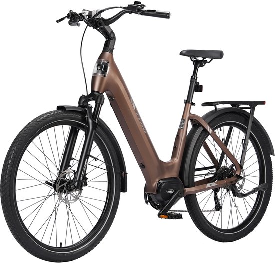 TTGO Z5 E-bike - 25 km/u - 27.5inch - 120km actieradius - 250W motor - 36V18Ah accu - 75NM - Bruin