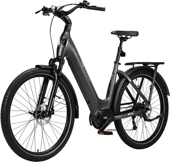 TTGO Z5 E-bike - 25 km/u - 27.5inch - 120km actieradius - 250W motor - 36V18Ah accu - 75NM - Grijs