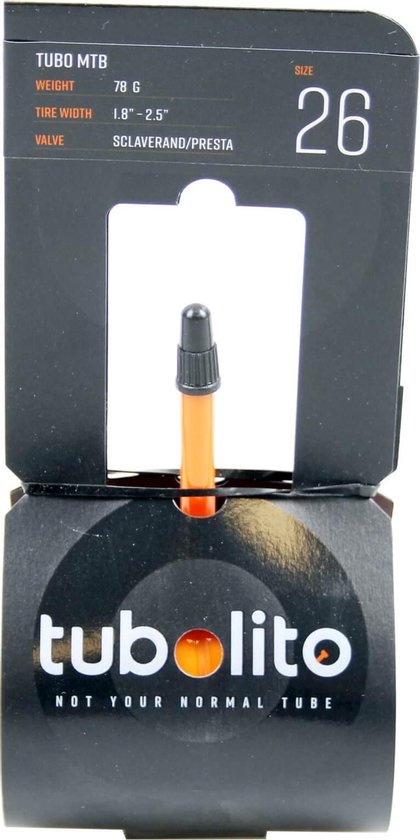 Tubolito Tubo Presta 42 Mm Binnenste Buis Zwart 26´´ / 1.80-2.50 van T