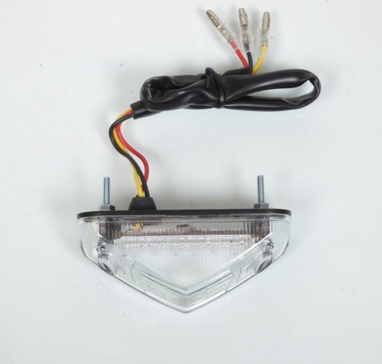 tun'r led mini driehoek achterlicht voor sherco 50 sm-r motor 2013 tot 2017 nieuw