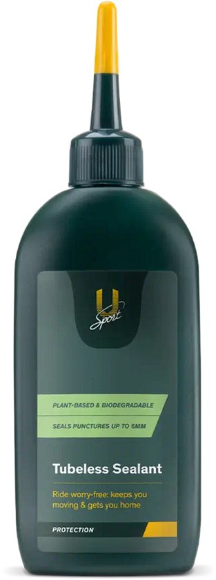 U-Sport Tubeless Sealant - 150 ml - Biologisch Afbreekbaar - Dicht Lekken tot 6 mm - Voor Race, MTB & Gravel