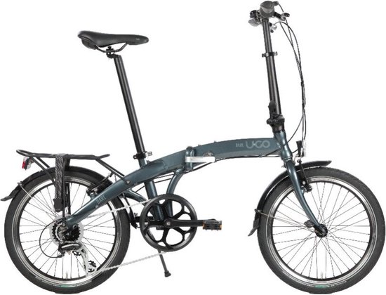 UGO Dare D7 V-brake - 7 speed derailleur - 20 inch - ocean grey Vouwfiets van UGO