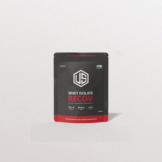 Ultimate Shape - Whey Isolate Recov, Vanilla - Dopingvrij - NZVT- Recovery - Recov- energie - spierherstel - kracht - whey - spieropbouw