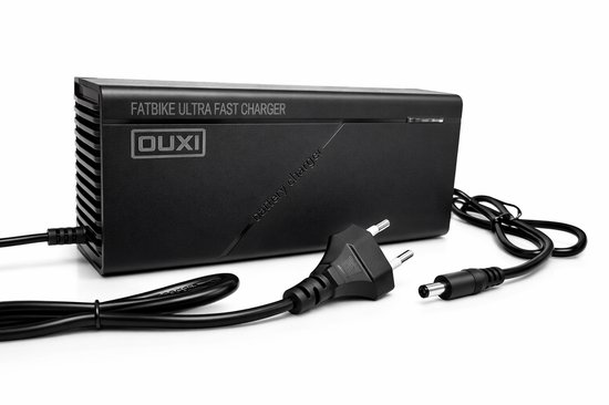 Ultra Snelle 54.6V 5A Fatbike Lader 48V Accu - DC 5.5×2.1 (5521) Oplader - Geschikt voor OUXI V8 V9 H8 H9 V20 S20 & QMWheel / Crossboss QMwheel van Merkloos