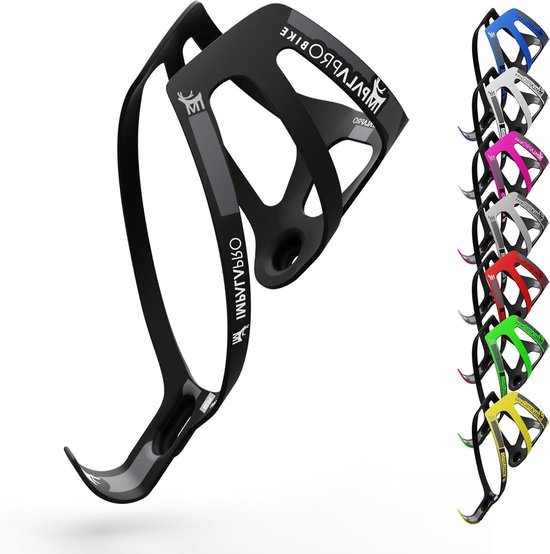 Ultralichte en robuuste 18 g carbon bidonhouder voor fiets MTB en straat - zwart