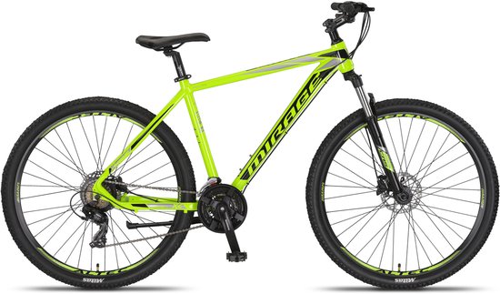 Umit Mirage - Hardtail Mountainbike 27.5 Inch - 50 cm - Unisex - 21V - Hydraulische schijfrem - Lime/Zwart van Umit