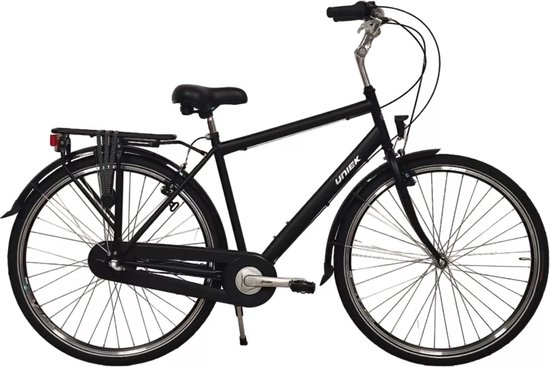 Uniek: Heren Stadsfiets N3 50cm 28'' mat zwart