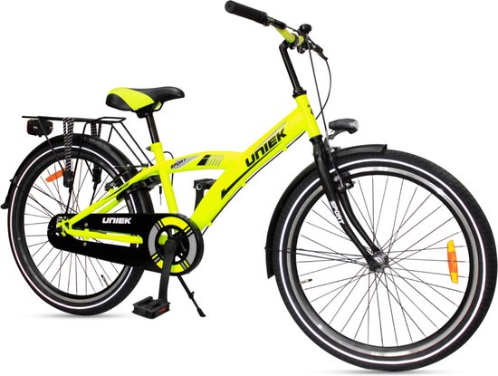 Uniek Kinderfiets 1S 24'' Geel/Zwart