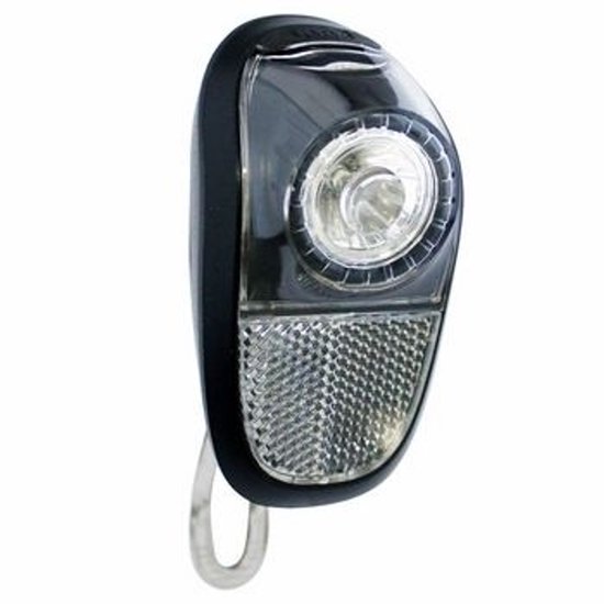 Union Koplamp fiets - LED technologie - Compact - Zwart-smoke - Inclusief batterijen