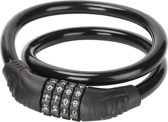 Universeel cijferslot kabelslot voor mountainbike - roze 4-cijferige code 15 mm x 600 mm van Universeel
