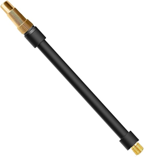 Universele 2-in-1 Fietspomp Adapter voor Schrader en Presta Ventielen, Verlengslang voor Fietsen, Auto's en Motoren (16cm)