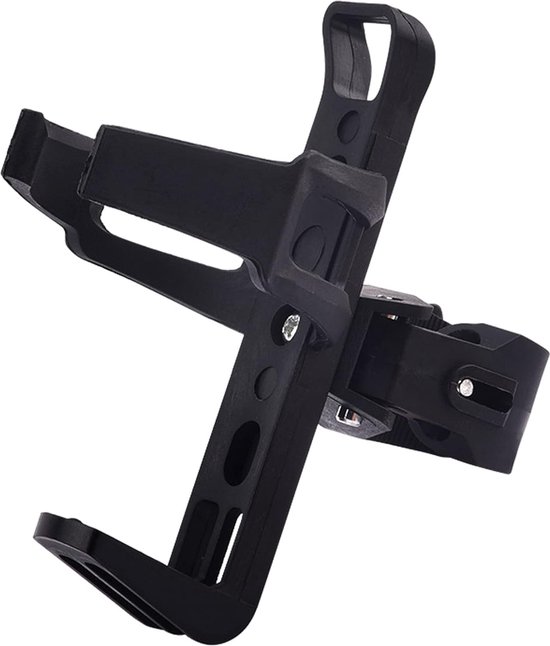 Universele Bekerhouder - Buggy & Fiets - Cupholder - Bidonhouder - Drinkfleshouder - Blikjeshouder - Zwart van Merkloos