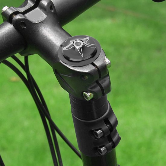 Universele Fietsstuurset 44-56mm Aluminiumlegering Fietsvork Accessoires - Zwarte Reserveonderdelen met 56mm Stuurbuis van Merkloos