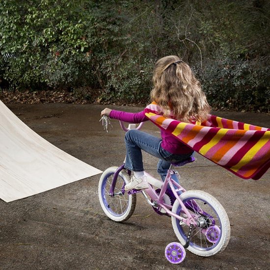 Universele kinderfiets zijwieltjes - Set van 2 - Stabiele ondersteuning met bevestigingsmaterialen van Merkloos