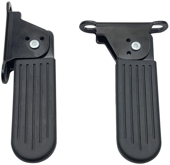 Universele Voetsteunen voor Fatbike - Geschikt voor V8, V20 & H9 - Metalen Steuntjes Achter - Set van 2 - Zwart van Merkloos