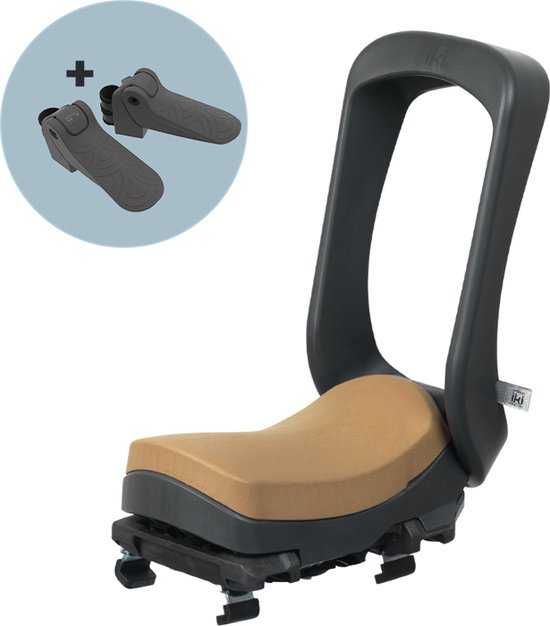 Urban Iki Achterzitje Junior Bincho Black / Kurumi Brown (met montage kader) van Urban Iki