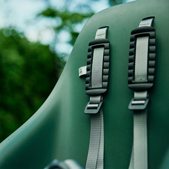 Urban Iki Bio Fietsstoeltje Achter - Framebevestiging - Mosu Green/ Bincho Black van Urban Iki