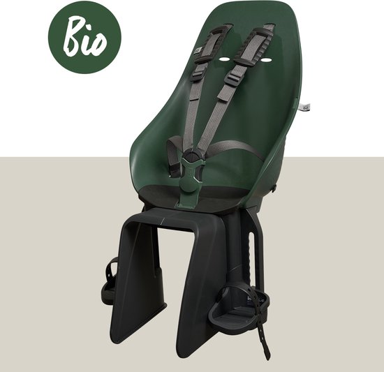 Urban Iki Bio Fietsstoeltje Achter - Mosu Green/ Bincho Black van Urban Iki
