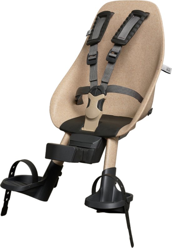 Urban Iki Bio Fietsstoeltje Voor - Oishi Beige/Bincho Black van Urban Iki