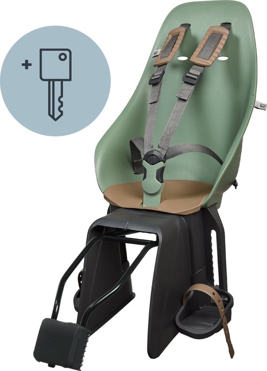 Urban Iki Fietsstoeltje Achter Ta–ke Framemontage - Icho Green/ Kurumi Brown van Urban Iki