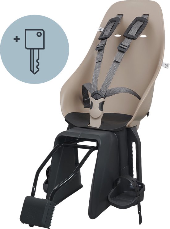 Urban Iki Fietsstoeltje Achter Ta–ke Framemontage - Inaho Beige/ Bincho Black van Urban Iki